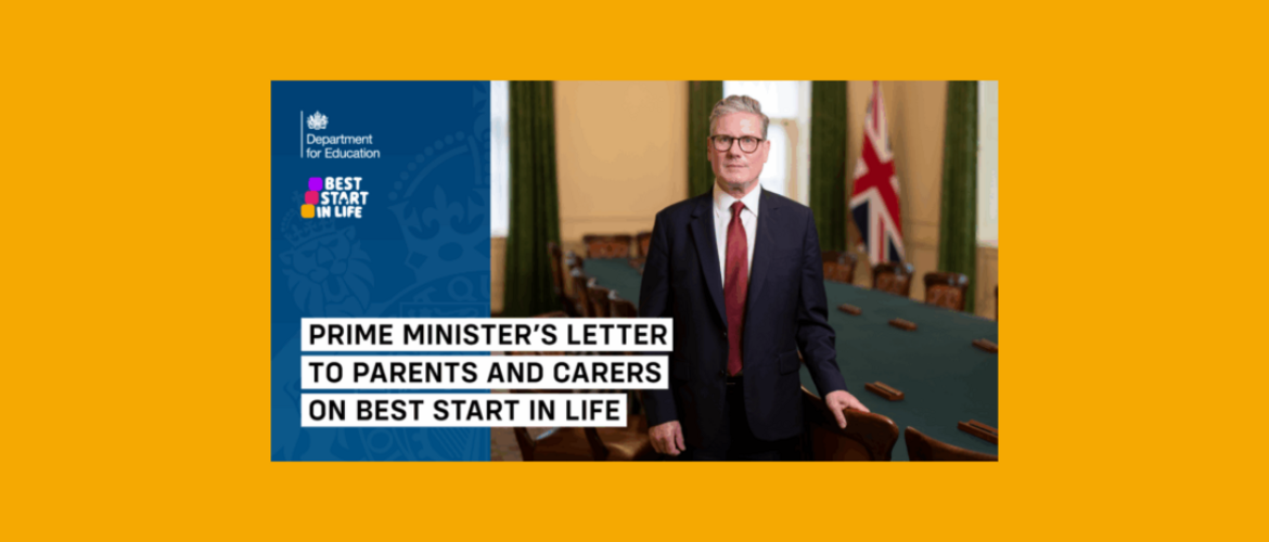 Prime Minister's letter to parents and carers on Best Start in Life
