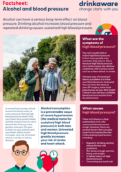 Information leaflet with facts on blood pressure 