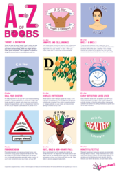 Colourful ABC cart a-z of boobs 