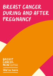A pink and orange background with white text 